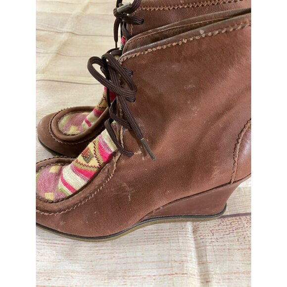 Anthropologie Holding Horses Women's Leather Tribal Boots - 38 (US 8) - Picture 2 of 12